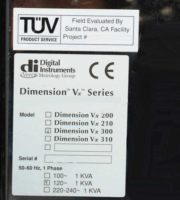 Photo Used VEECO / DIGITAL INSTRUMENTS Dimension VX 300 For Sale