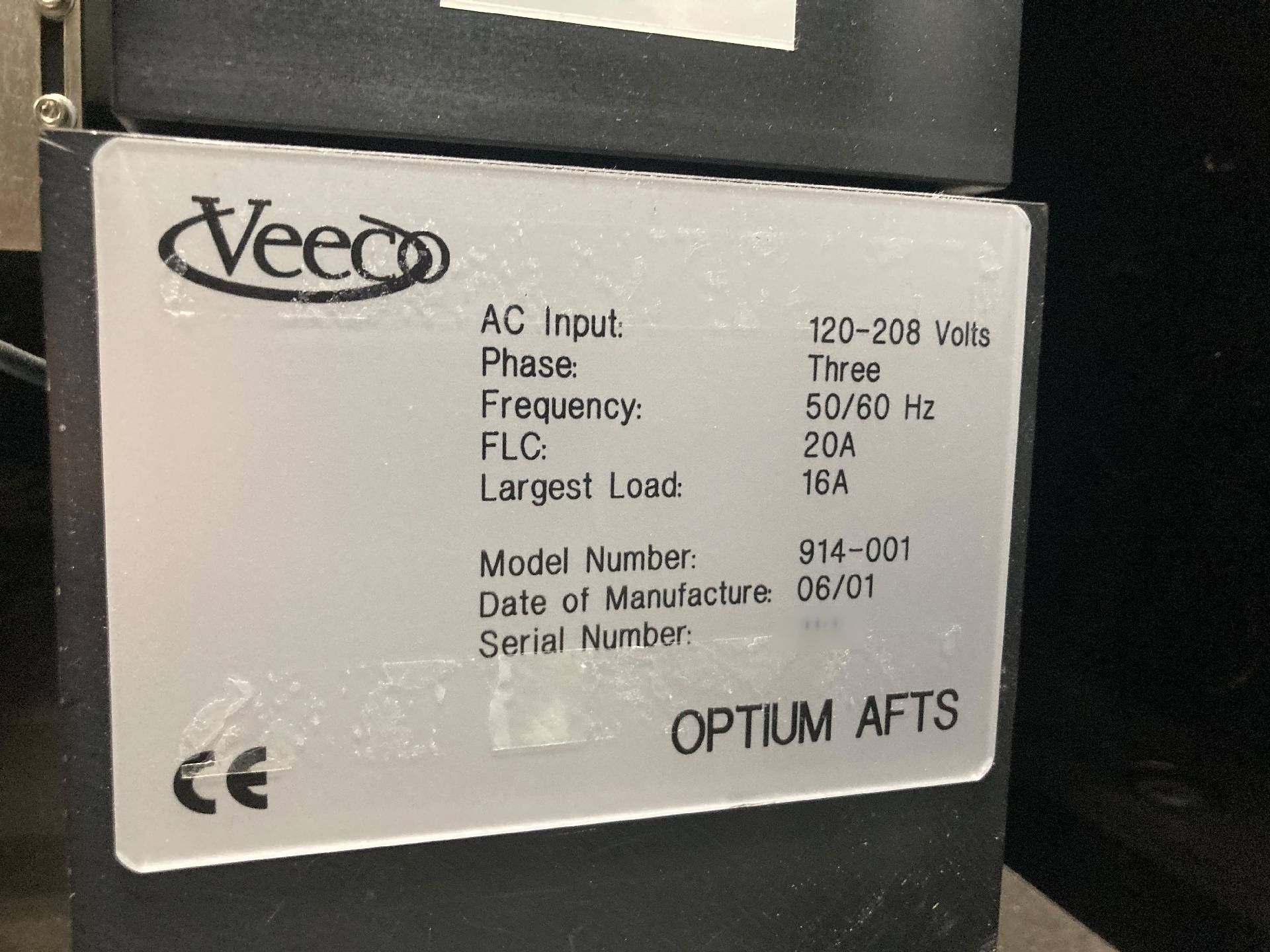 フォト（写真） 使用される VEECO 914-001 販売のために