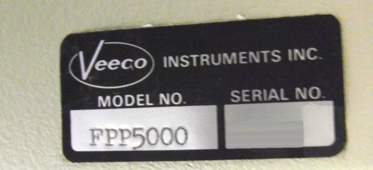 Photo Used VEECO FPP 5000 For Sale