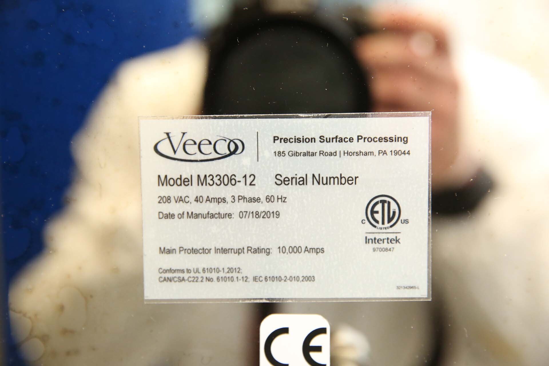 Photo Used VEECO WaferStorm M3306-12 For Sale