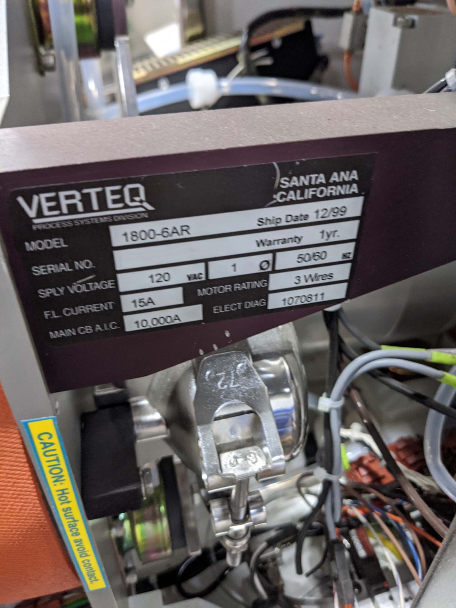 圖為 已使用的 VERTEQ 1800-6AR 待售