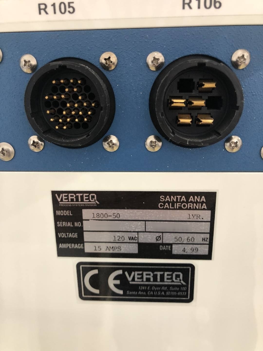 圖為 已使用的 VERTEQ 1800 待售