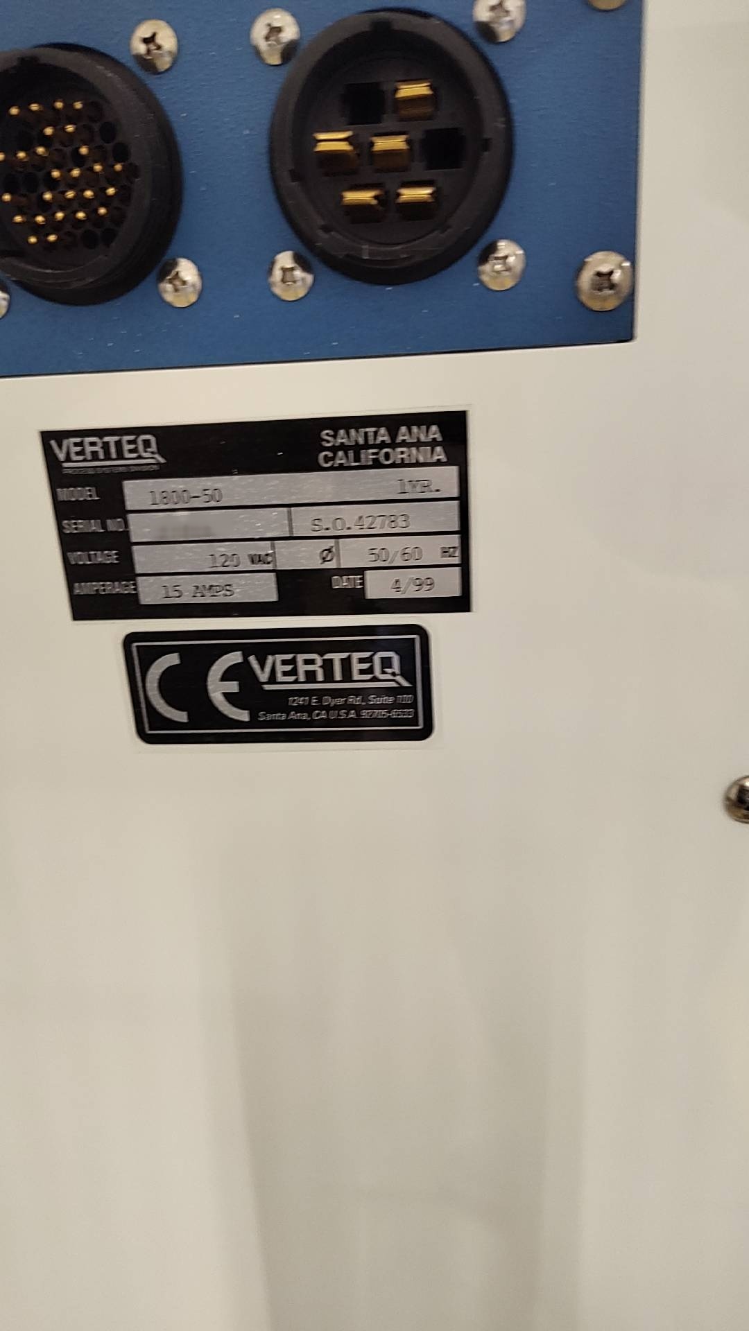 圖為 已使用的 VERTEQ 1800 待售