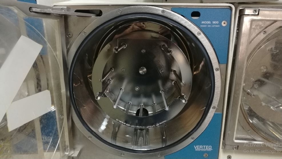 Photo Used VERTEQ Lot of (10) Spin Rinse Dryers (SRD) For Sale