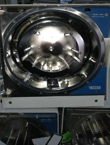 Photo Used VERTEQ Lot of (10) Spin Rinse Dryers (SRD) For Sale