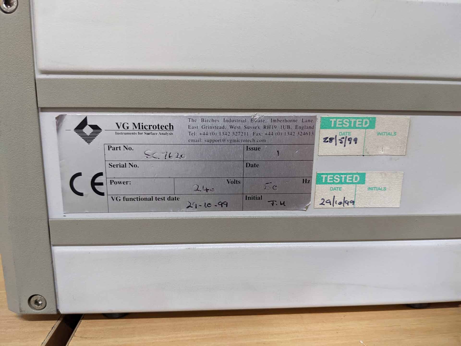 圖為 已使用的 VG MICROTECH SC7620 待售