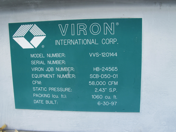 Photo Used VIRON VVS-120144 and VVS-120120 For Sale