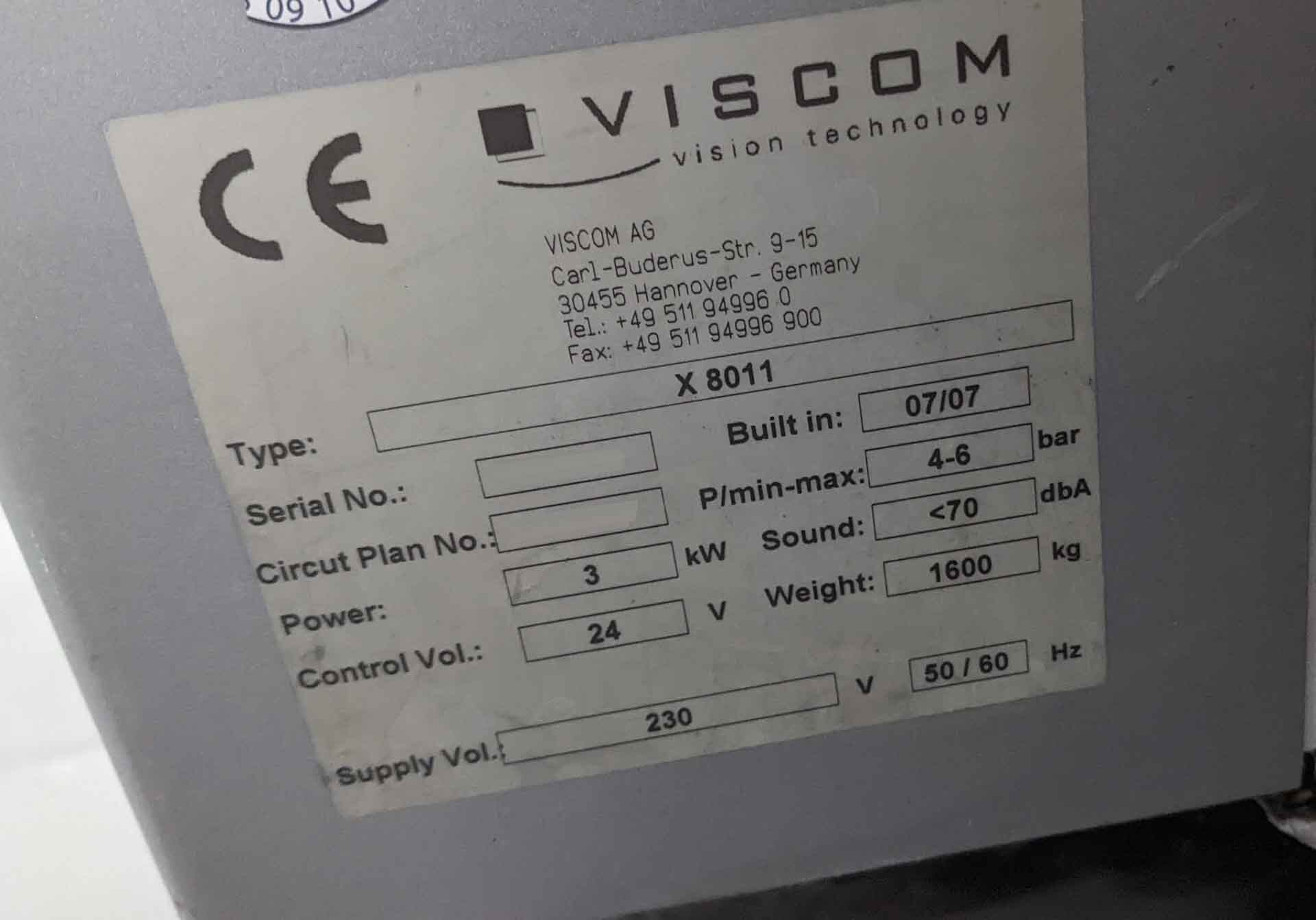 フォト（写真） 使用される VISCOM X 8011 販売のために