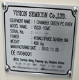 Photo Used VISION SEMICON VSGO-1CMC For Sale