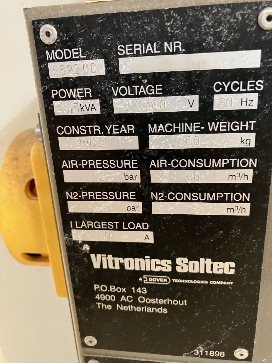 Foto Verwendet VITRONICS SOLTEC 6622 CC Delta Wave Zum Verkauf