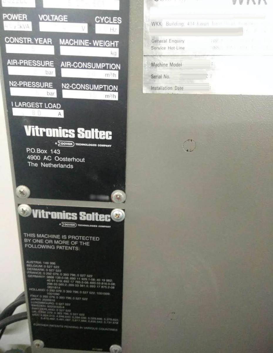 圖為 已使用的 VITRONICS SOLTEC 6622 CC 待售