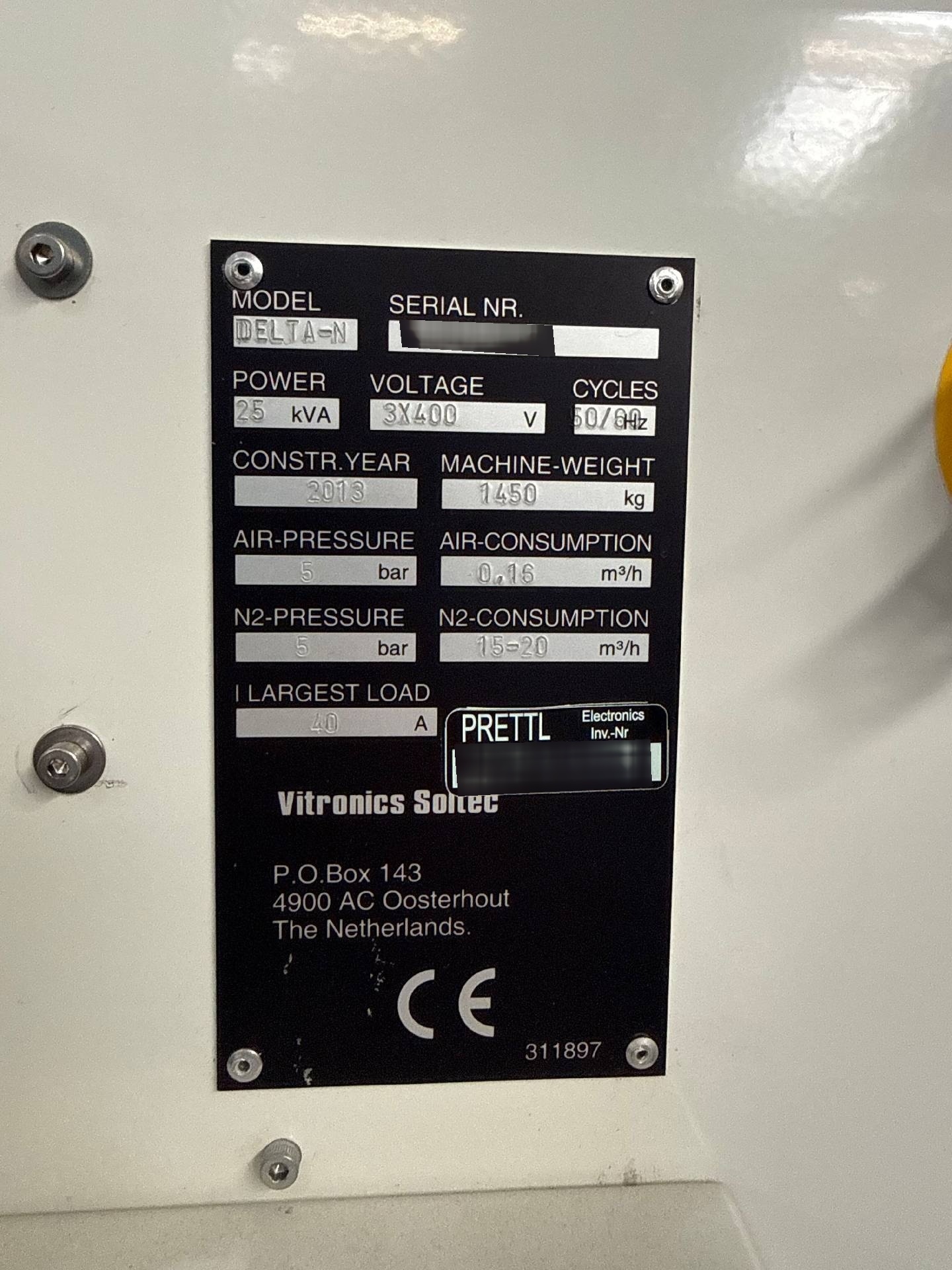 フォト（写真） 使用される VITRONICS SOLTEC Delta-N 販売のために