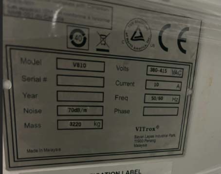 图为 已使用的 VITROX V810 待售