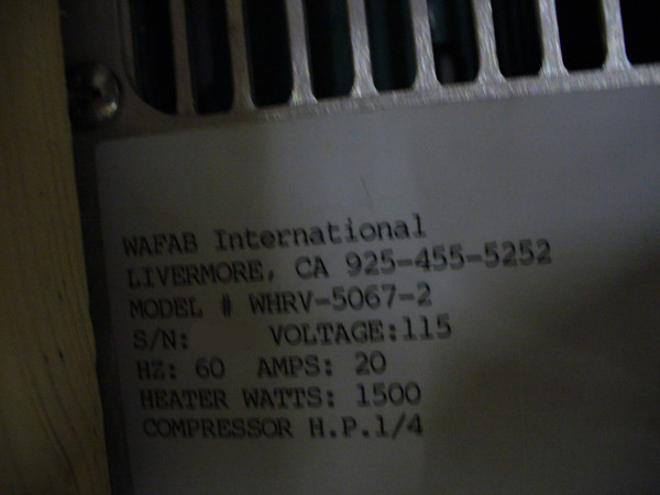 圖為 已使用的 WAFAB WHRV-5069-2-134A 待售