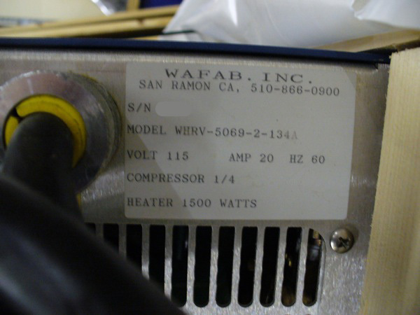 Photo Used WAFAB WHRV-5069-2-134A For Sale