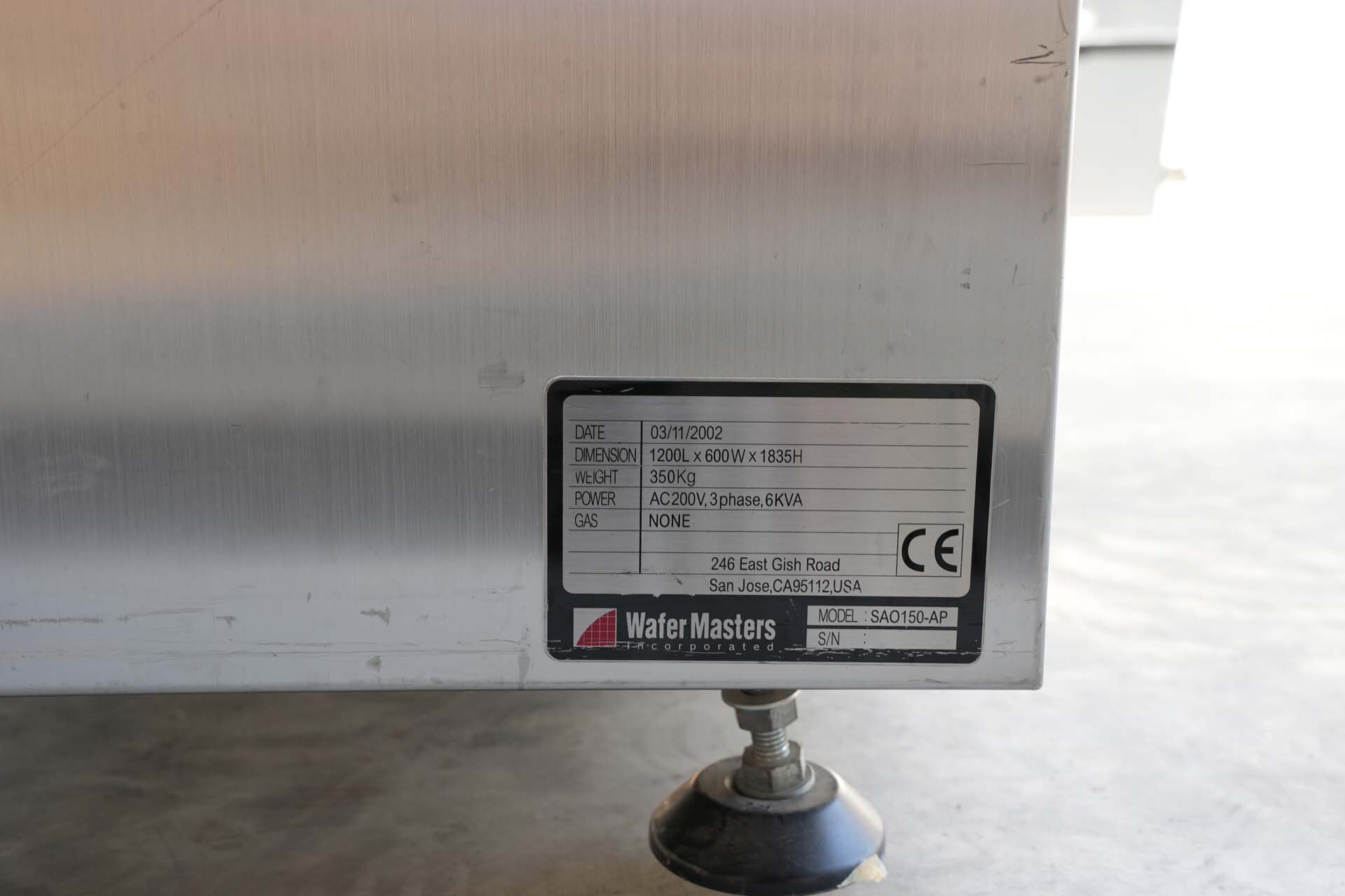Photo Utilisé WAFERMASTERS SAO-150AP À vendre