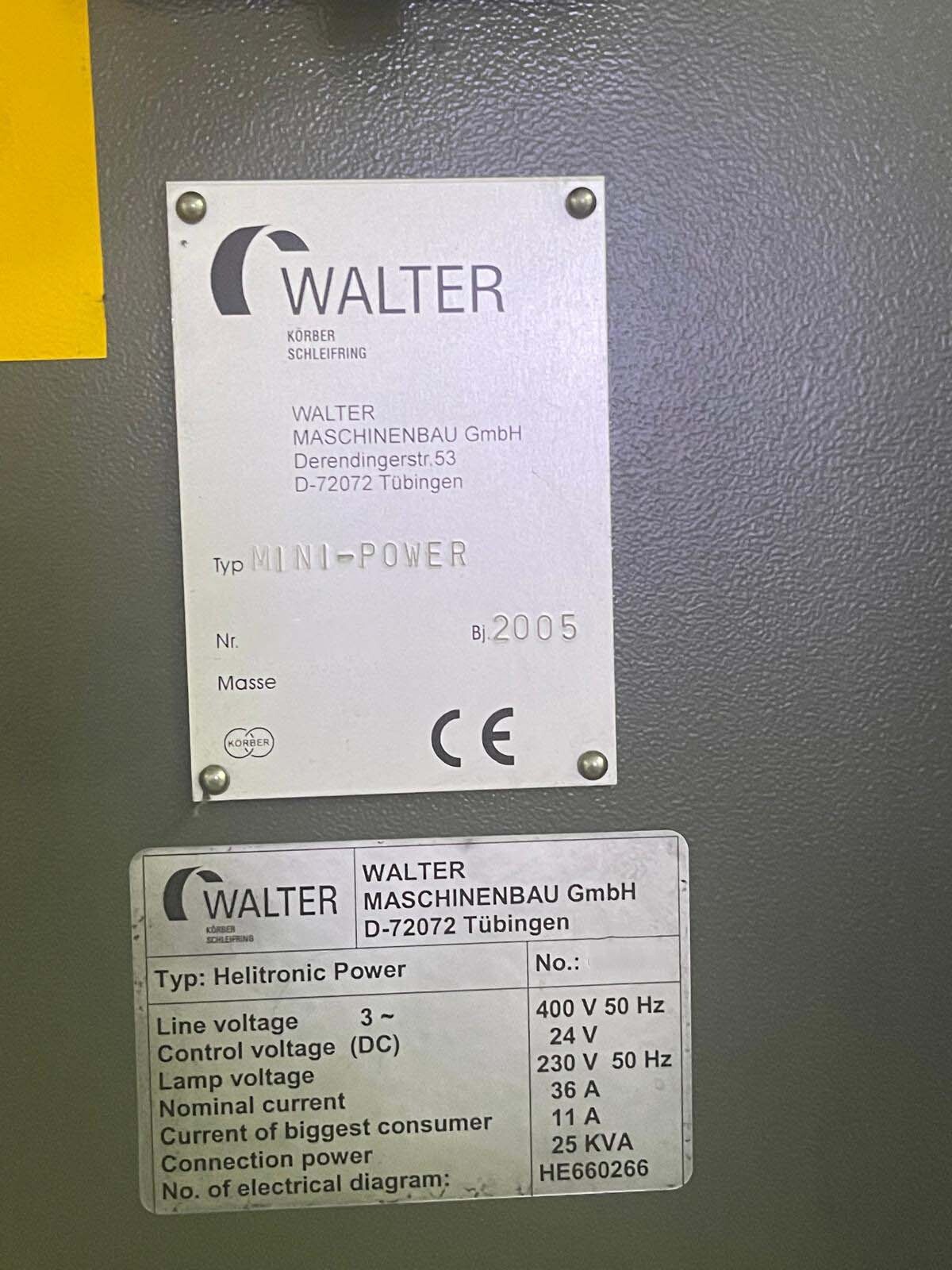WALTER HMC 600 Photo Used WALTER HMC 600 For Sale