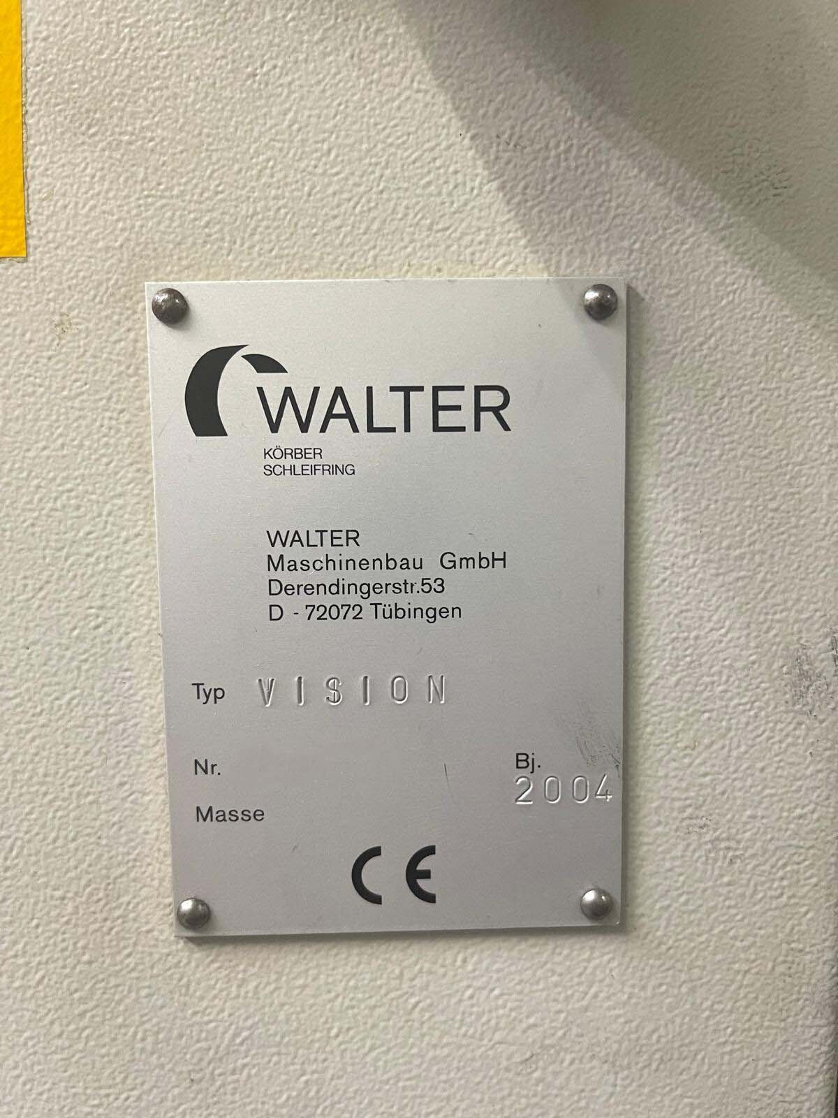 Photo Used WALTER Vision For Sale