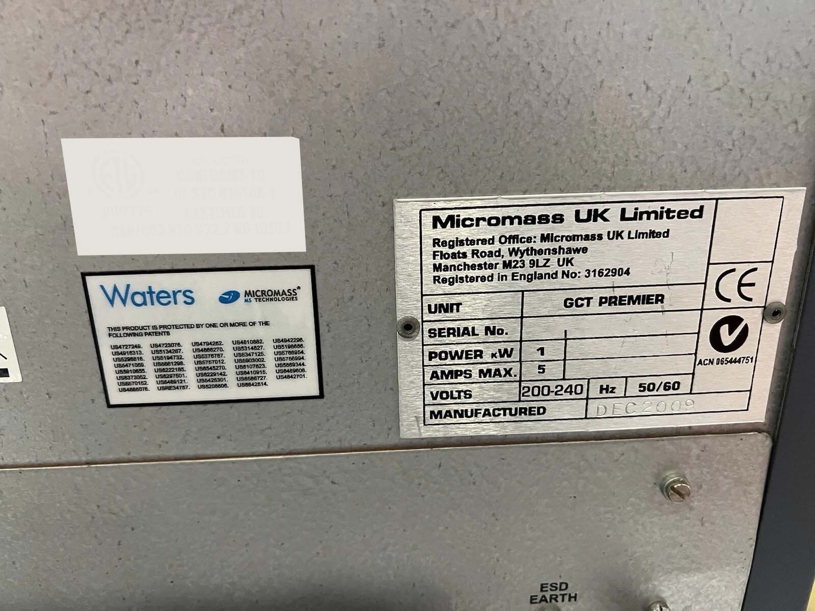WATERS / MICROMASS GCT-Premier Spectrometer used for sale price ...