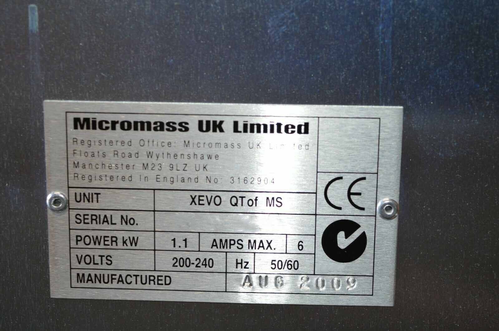 Photo Used WATERS / MICROMASS Xevo QTOF MS For Sale