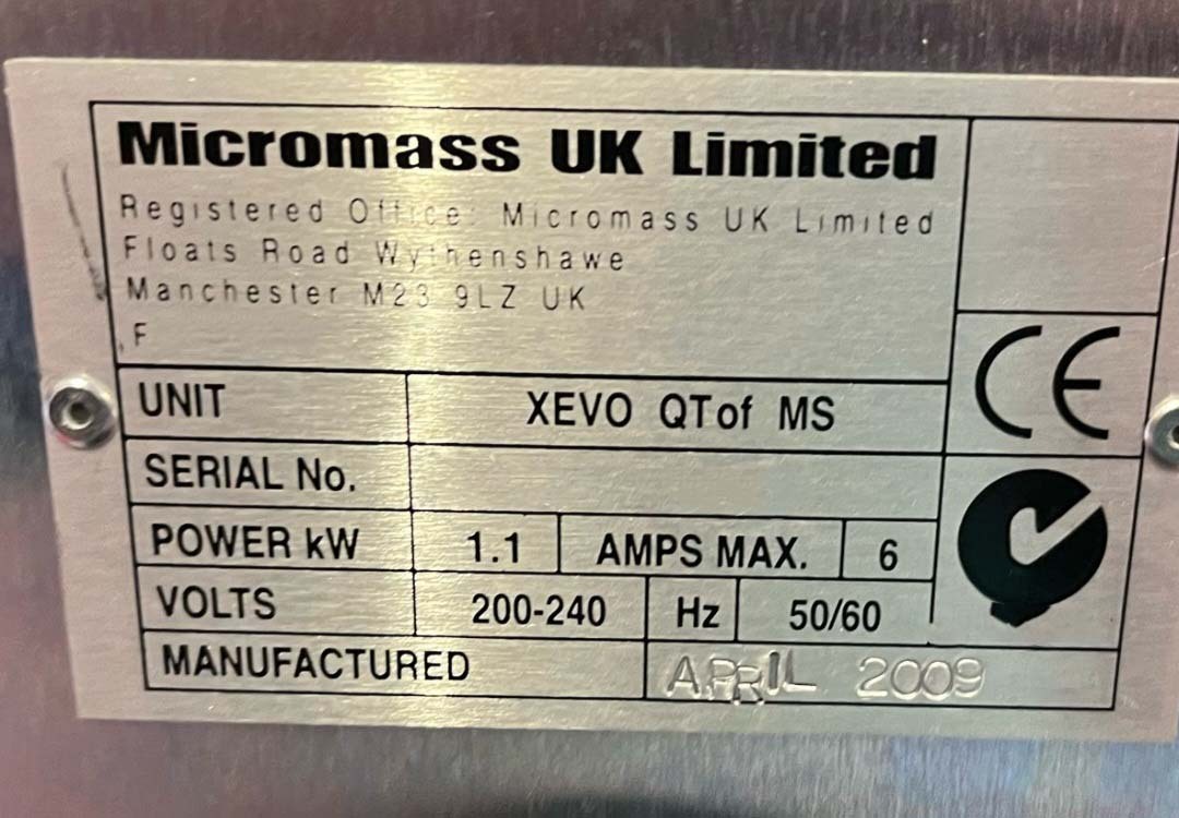 フォト（写真） 使用される WATERS / MICROMASS Xevo QTOF MS 販売のために