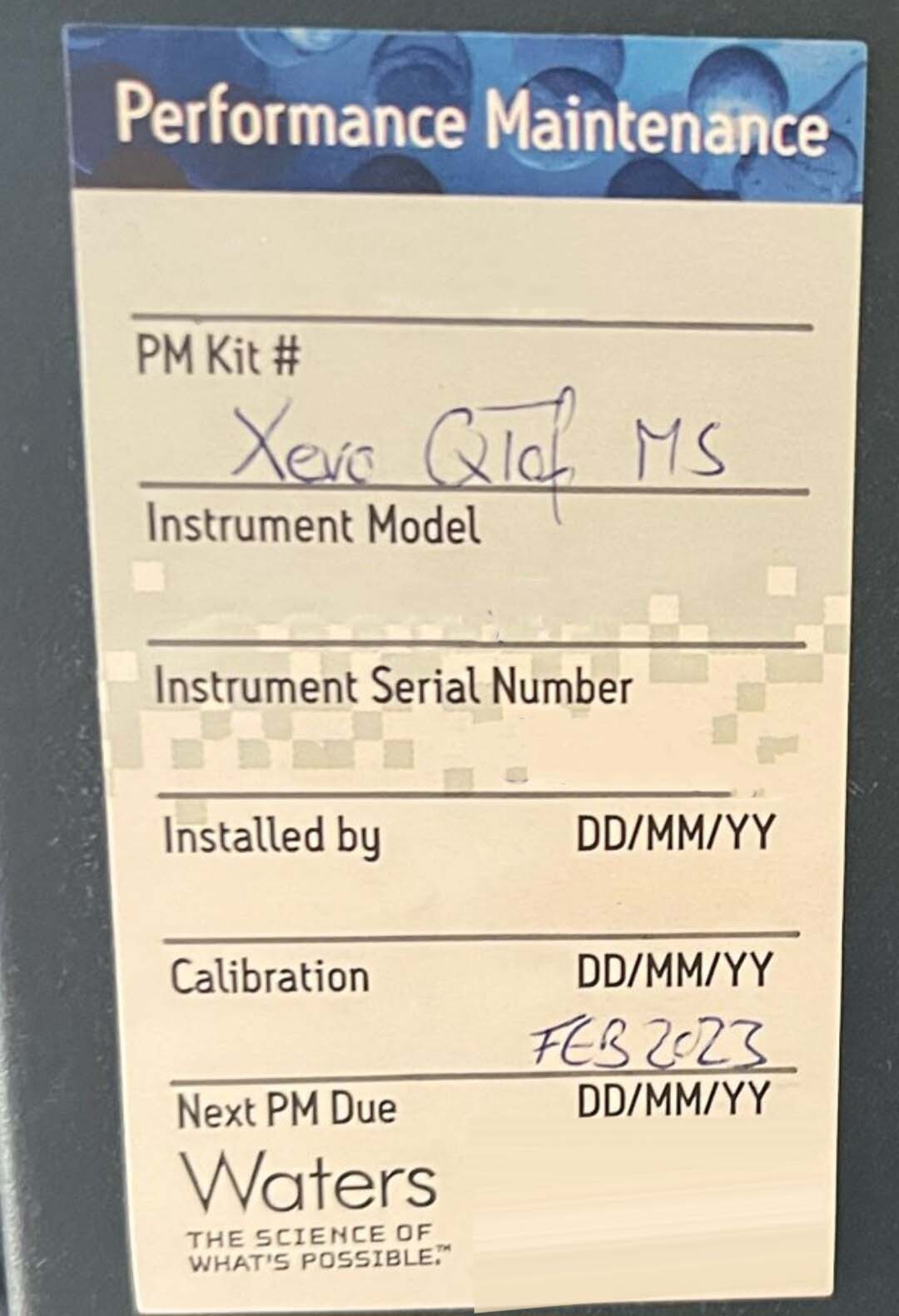 フォト（写真） 使用される WATERS / MICROMASS Xevo QTOF MS 販売のために