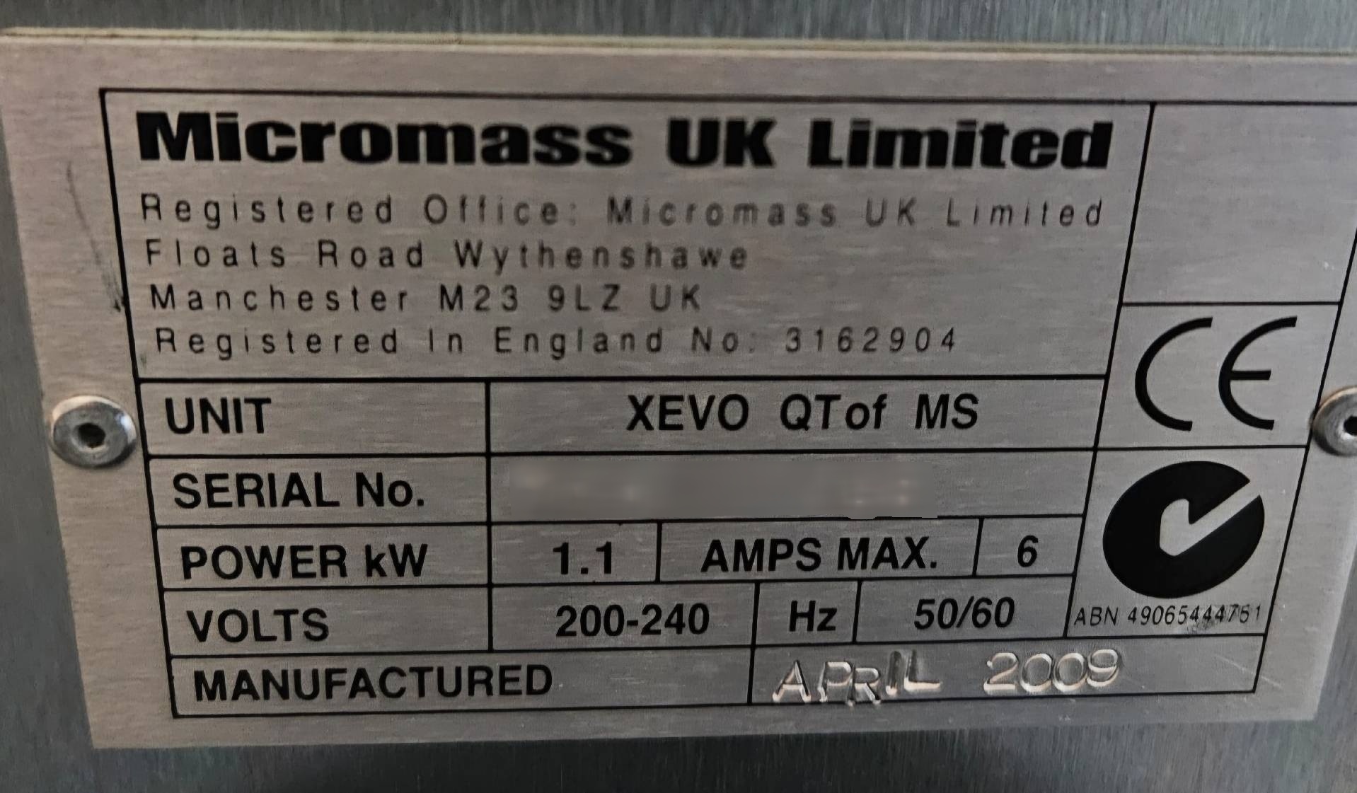 フォト（写真） 使用される WATERS / MICROMASS XEVO TQ-S 販売のために