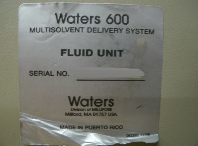 圖為 已使用的 WATERS 600E 待售