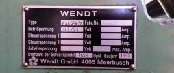 Foto Verwendet WENDT WAC 504 PS Zum Verkauf