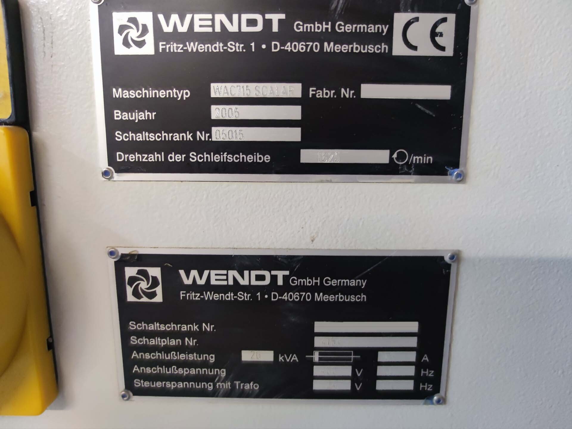 Foto Verwendet WENDT WAC 715 Zum Verkauf