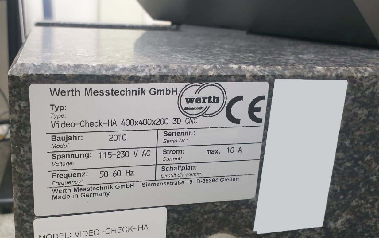 Photo Used WERTH VideoCheck HA For Sale