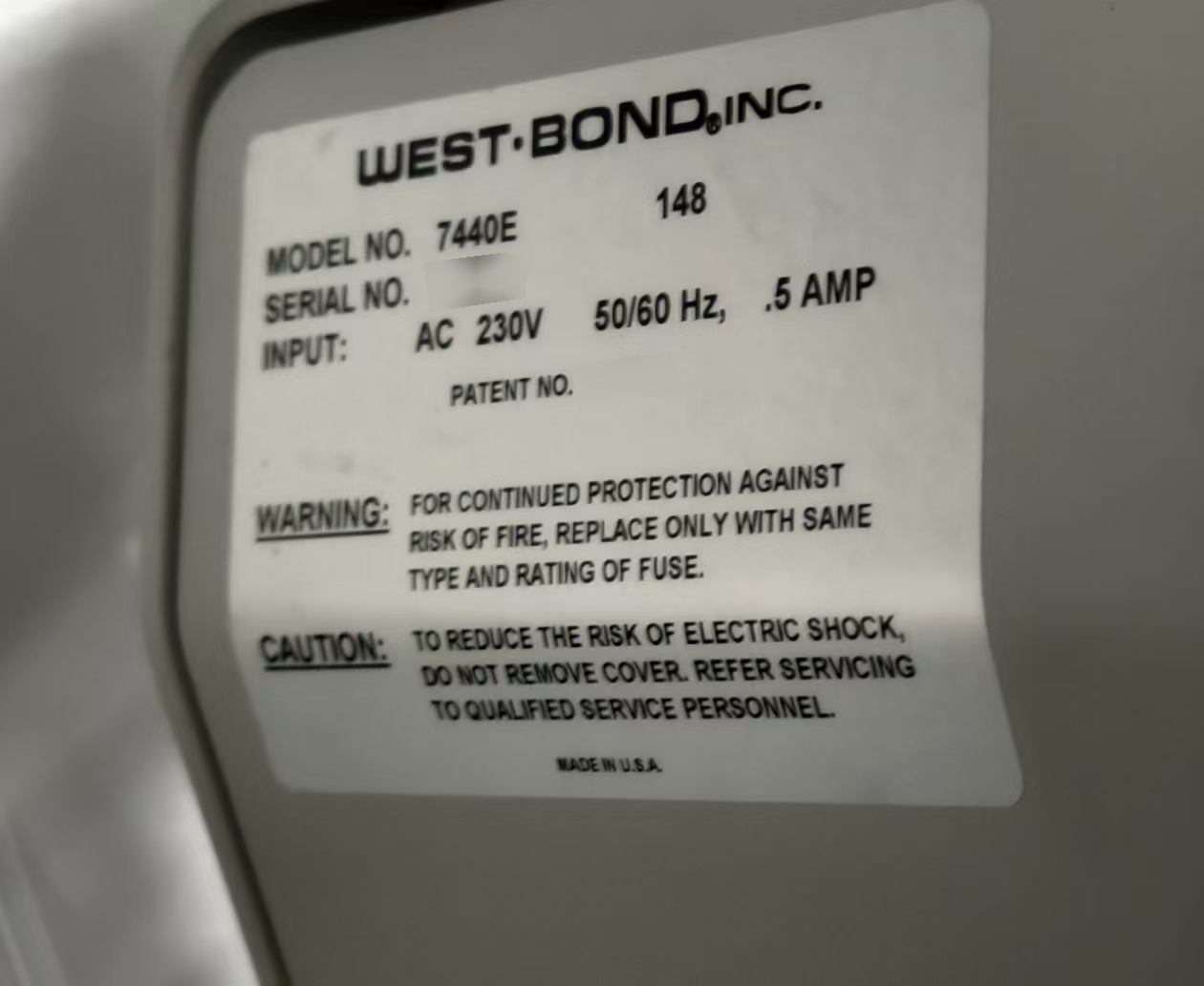 フォト（写真） 使用される WESTBOND 7440E 販売のために