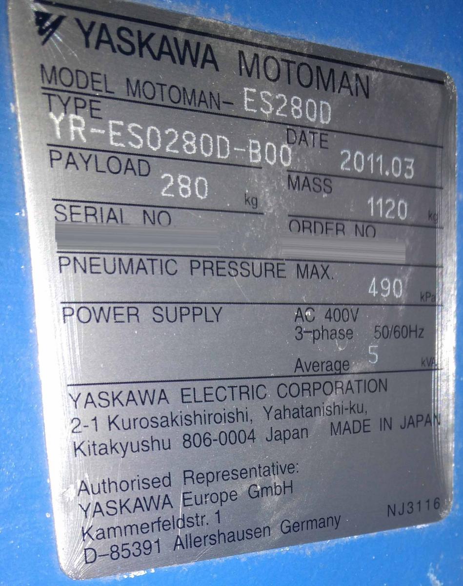 图为 已使用的 YASKAWA / MOTOMAN ES280D 待售