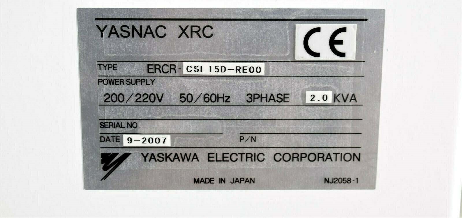 圖為 已使用的 YASKAWA / MOTOMAN YR-CSL15S-A01 待售