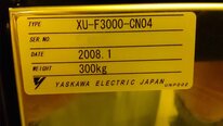 Photo Used YASKAWA XU-F3000-CN04 For Sale
