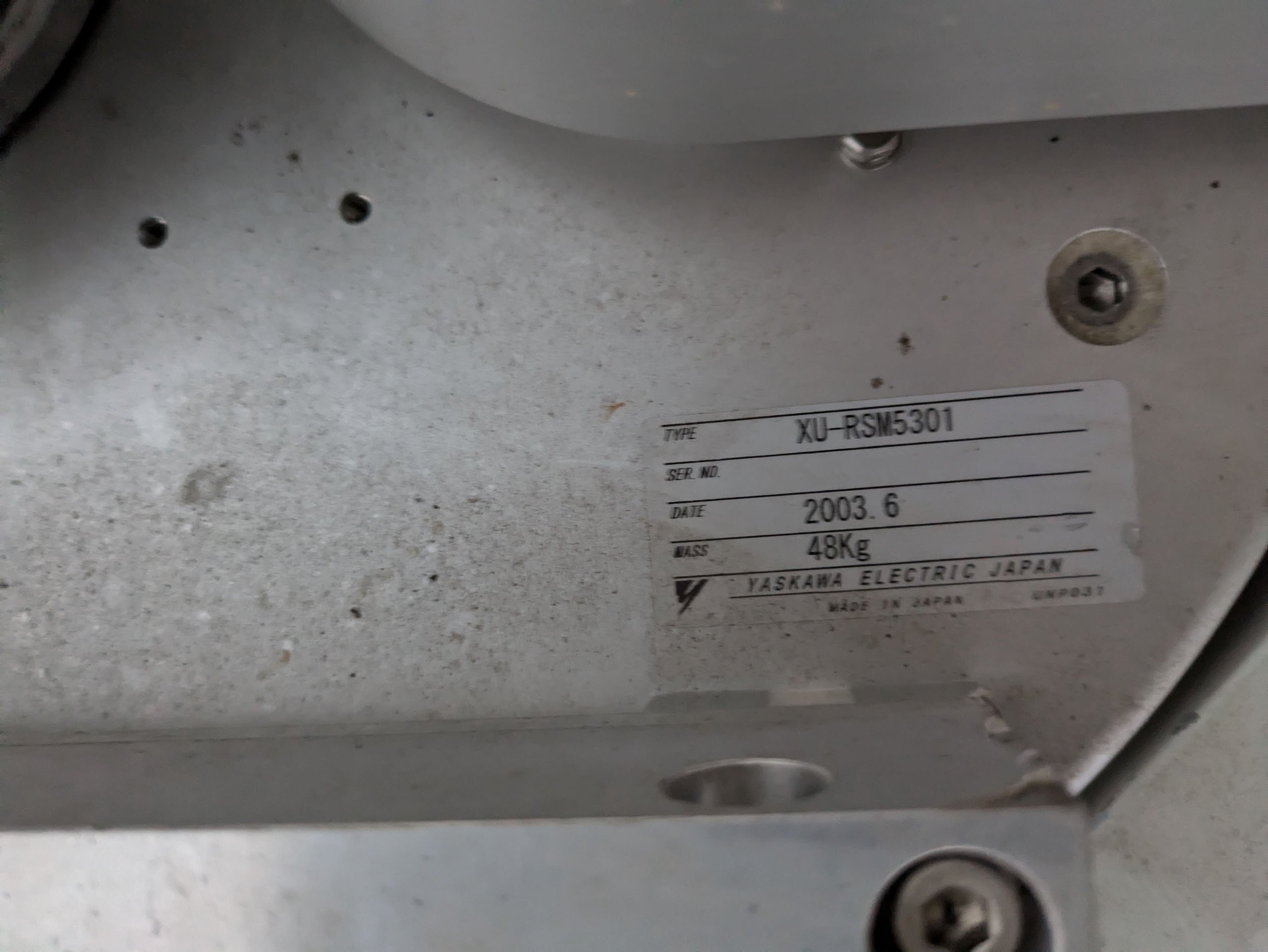 图为 已使用的 YASKAWA XU-RSM5301 待售
