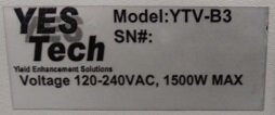 사진 사용됨 YESTECH YTV-B3 판매용