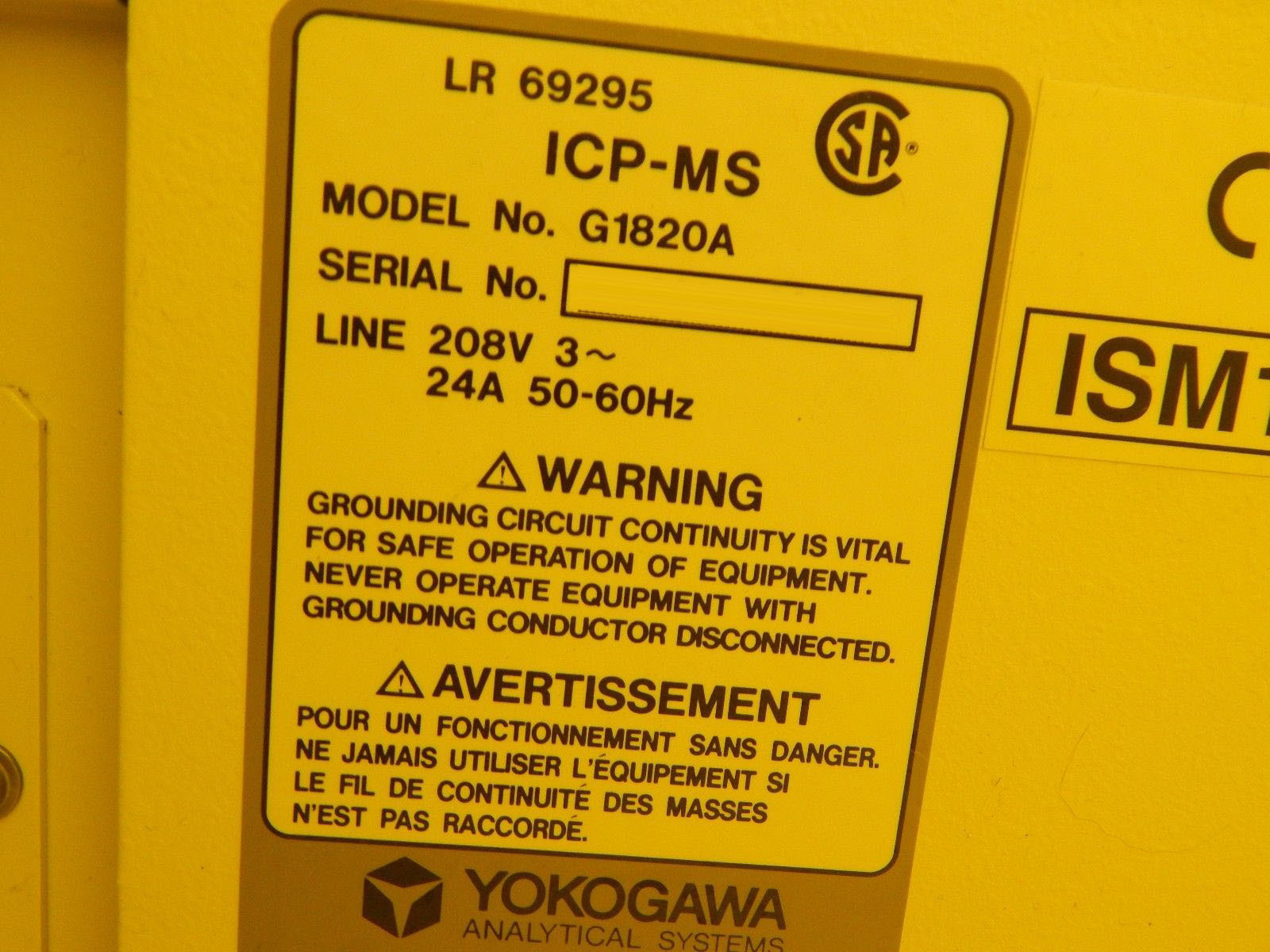 Photo Used YOKOGAWA G1820A For Sale