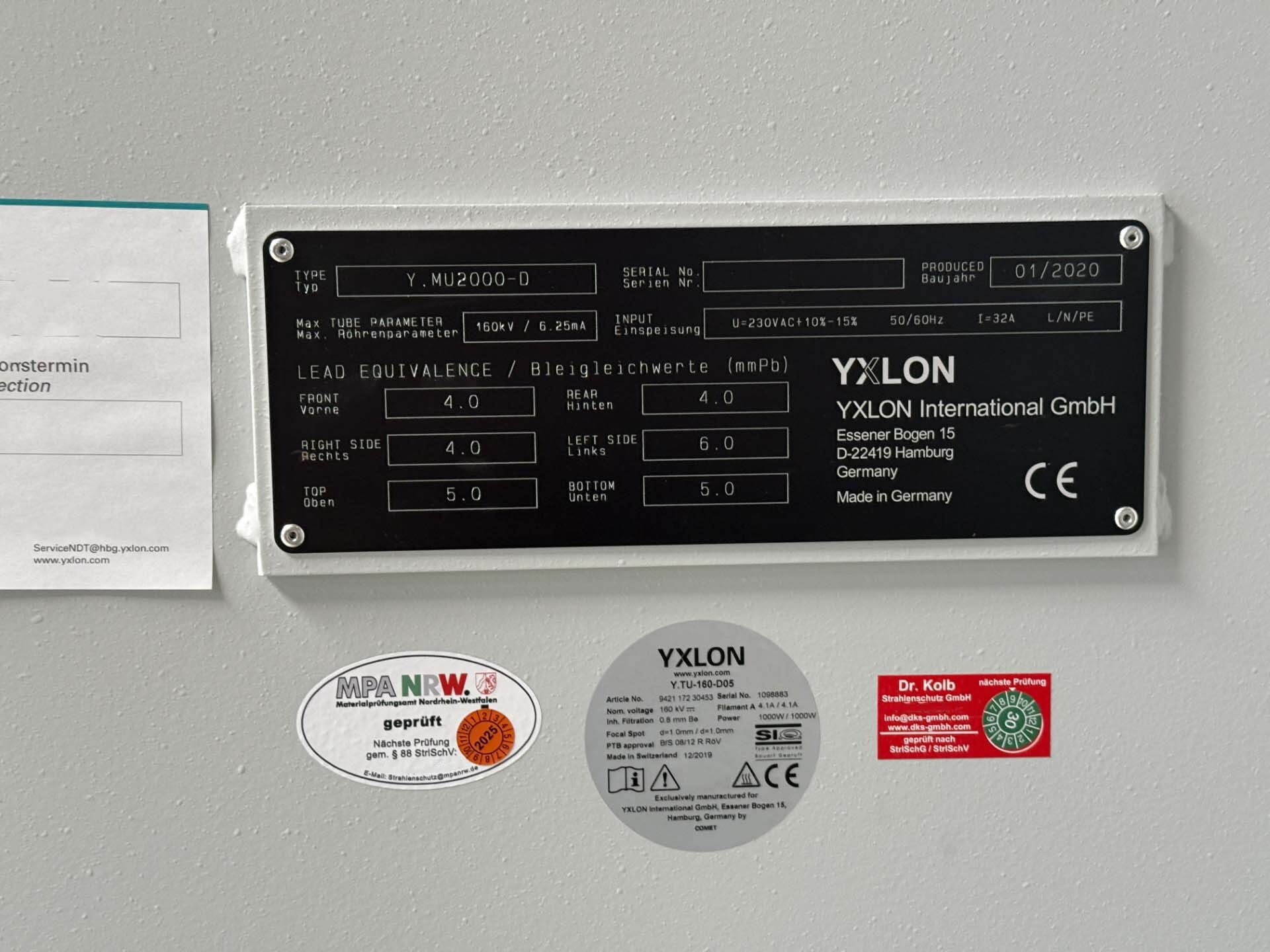 图为 已使用的 YXLON MU2000 待售