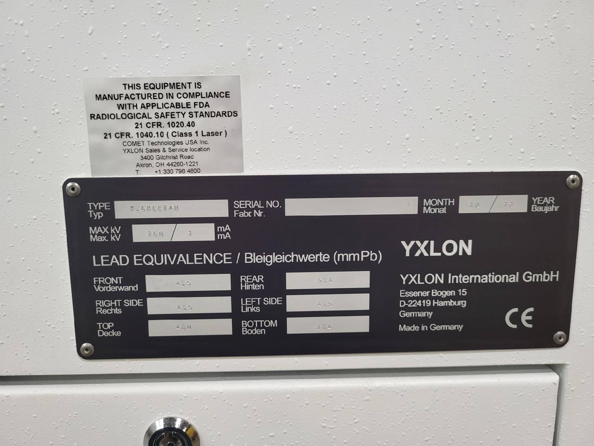 图为 已使用的 YXLON Y Cheetah 待售