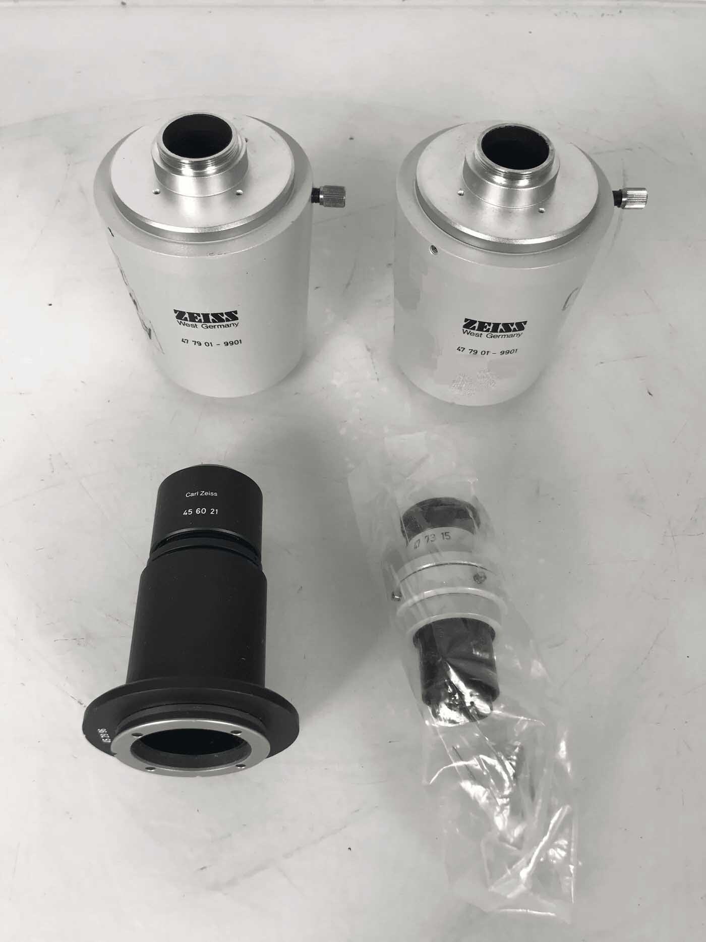 圖為 已使用的 ZEISS Lot of Camera-microscope adapters / Eyepieces 待售