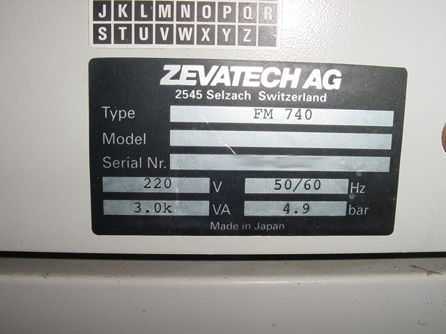 Photo Utilisé ZEVATECH / JUKI FM 740 À vendre