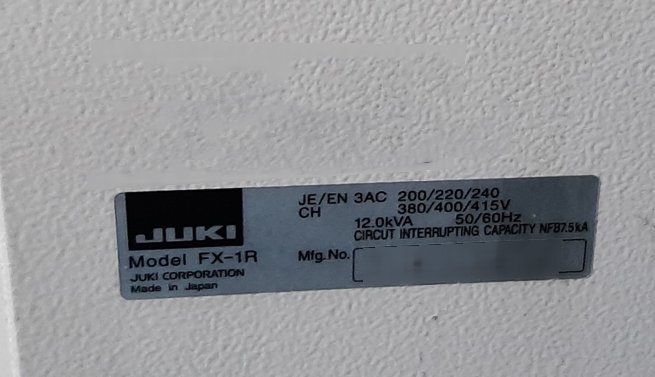 Foto Verwendet ZEVATECH / JUKI FX 1R Zum Verkauf