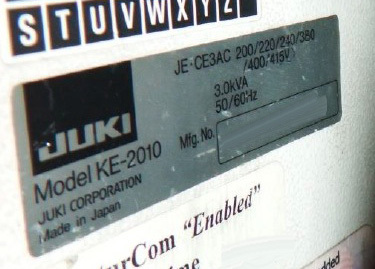 圖為 已使用的 ZEVATECH / JUKI KE 2010L 待售