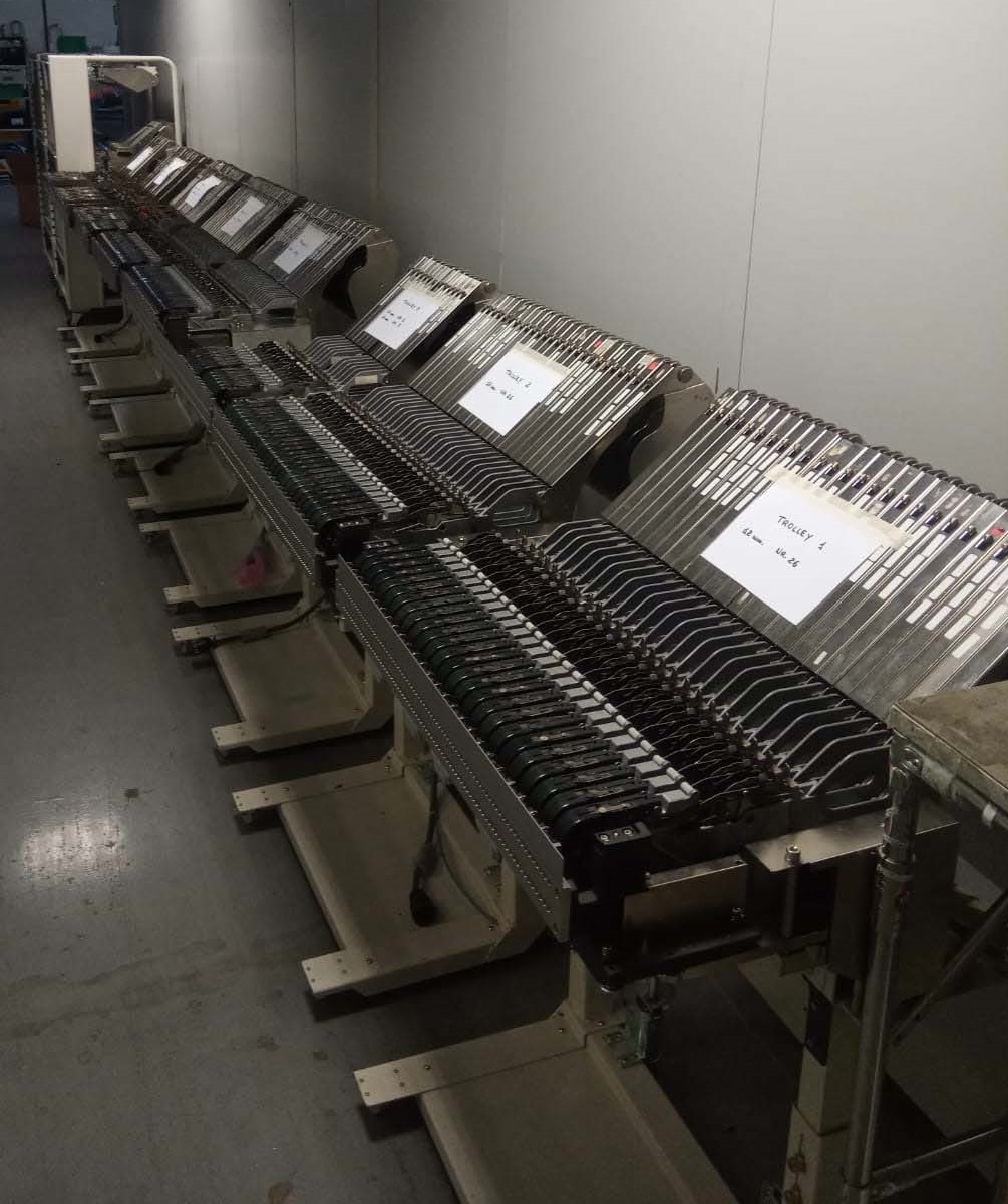 Photo Used ZEVATECH / JUKI Lot of (6) trolleys For Sale